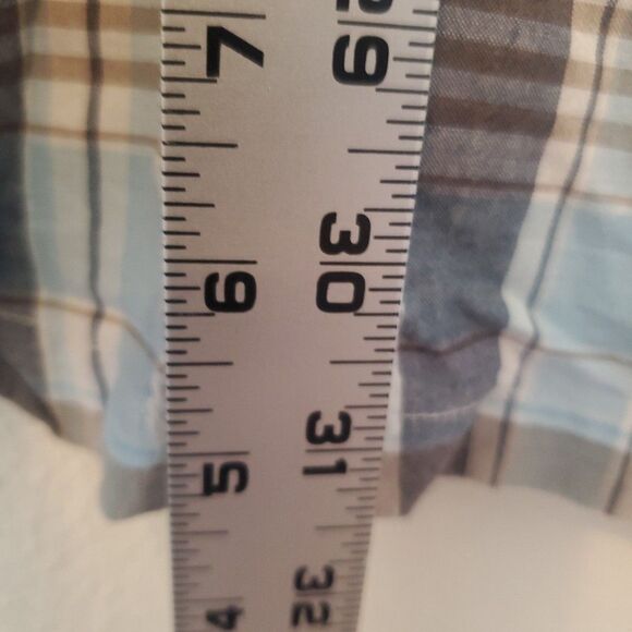 Mountain Khakis Men's Tomahawk Short Sleeve Shirt Size XXL Blue Plaid w/ Pocket - Picture 13 of 16